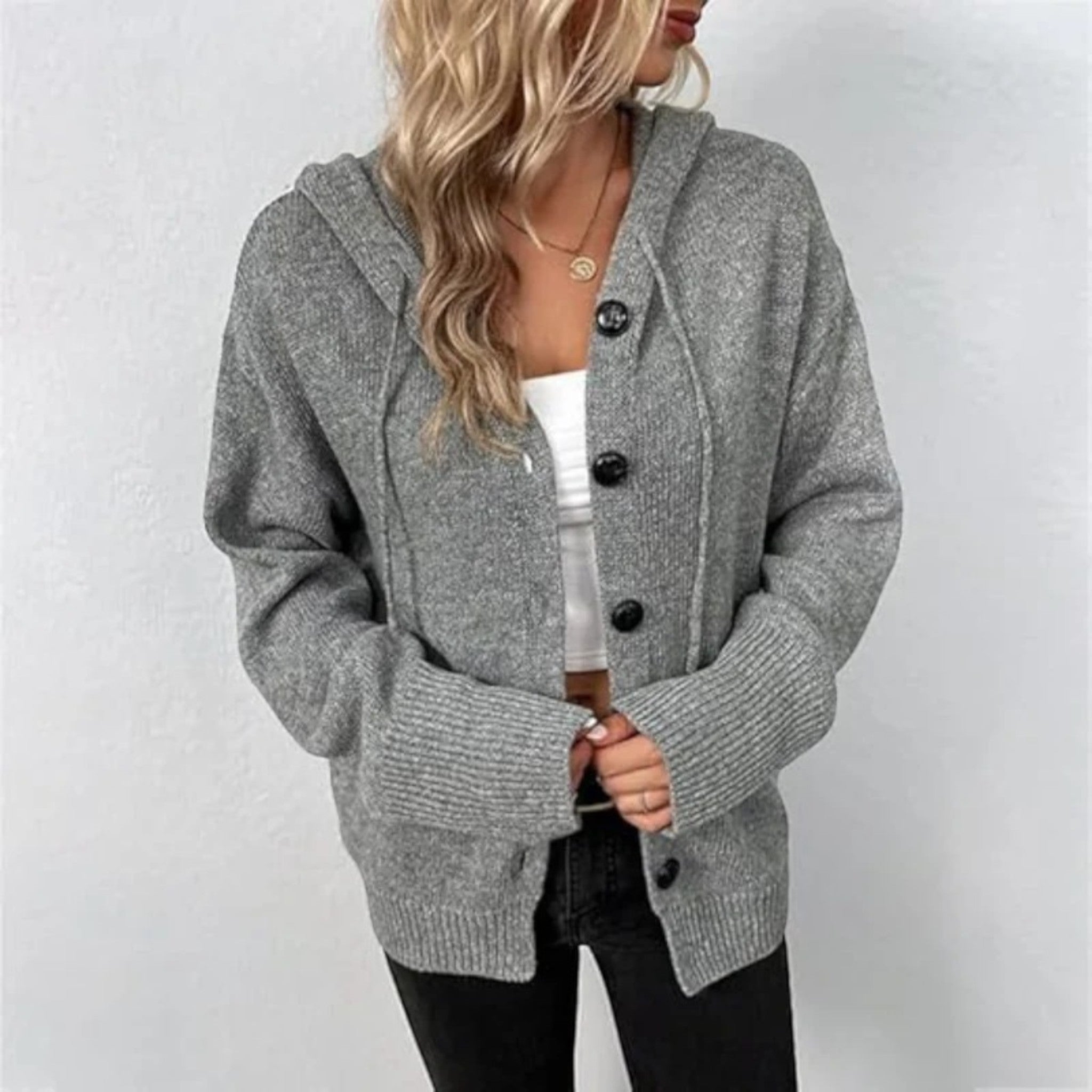 Women’s Hooded Knit Cardigan