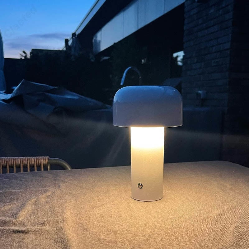 Portable USB Rechargeable Touch Nightstand Lamp – Modern Living Room Decoration Light