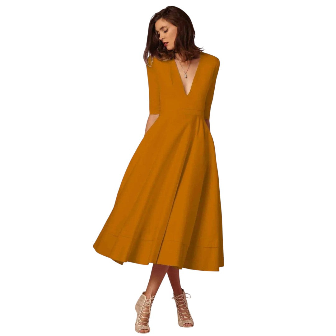 women’s evening midi dress
