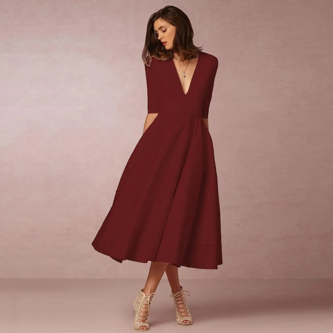 women’s evening midi dress