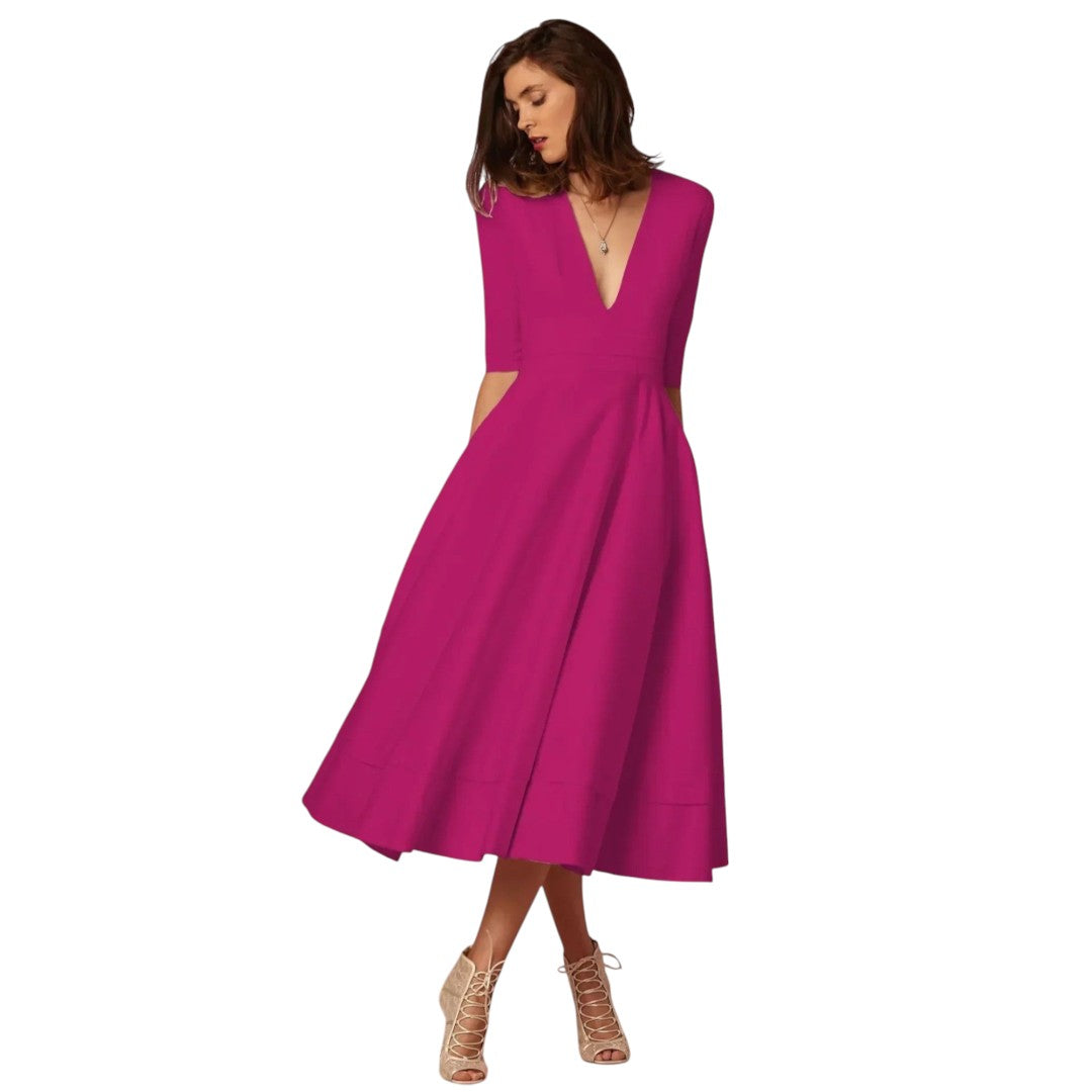 women’s evening midi dress
