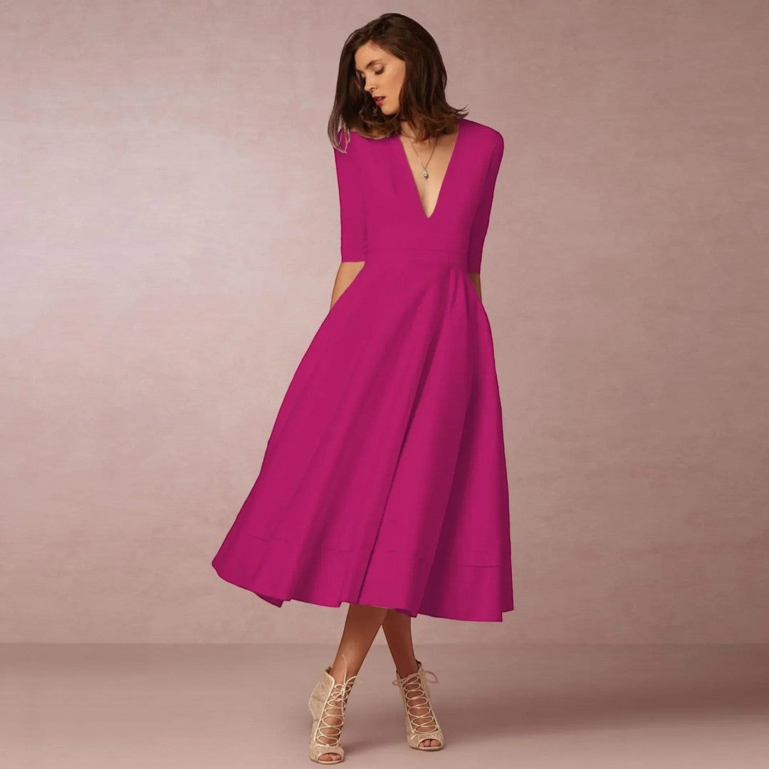 women’s evening midi dress