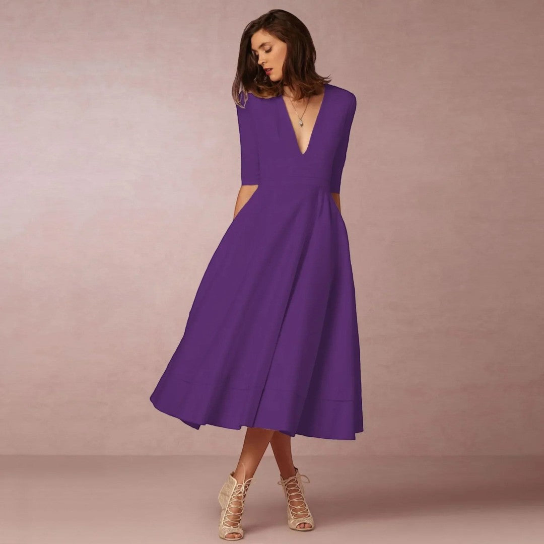 women’s evening midi dress