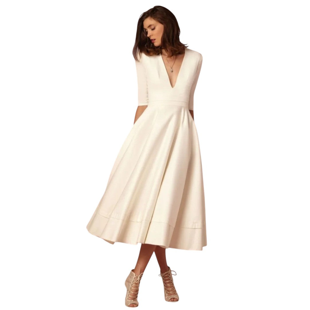 women’s evening midi dress