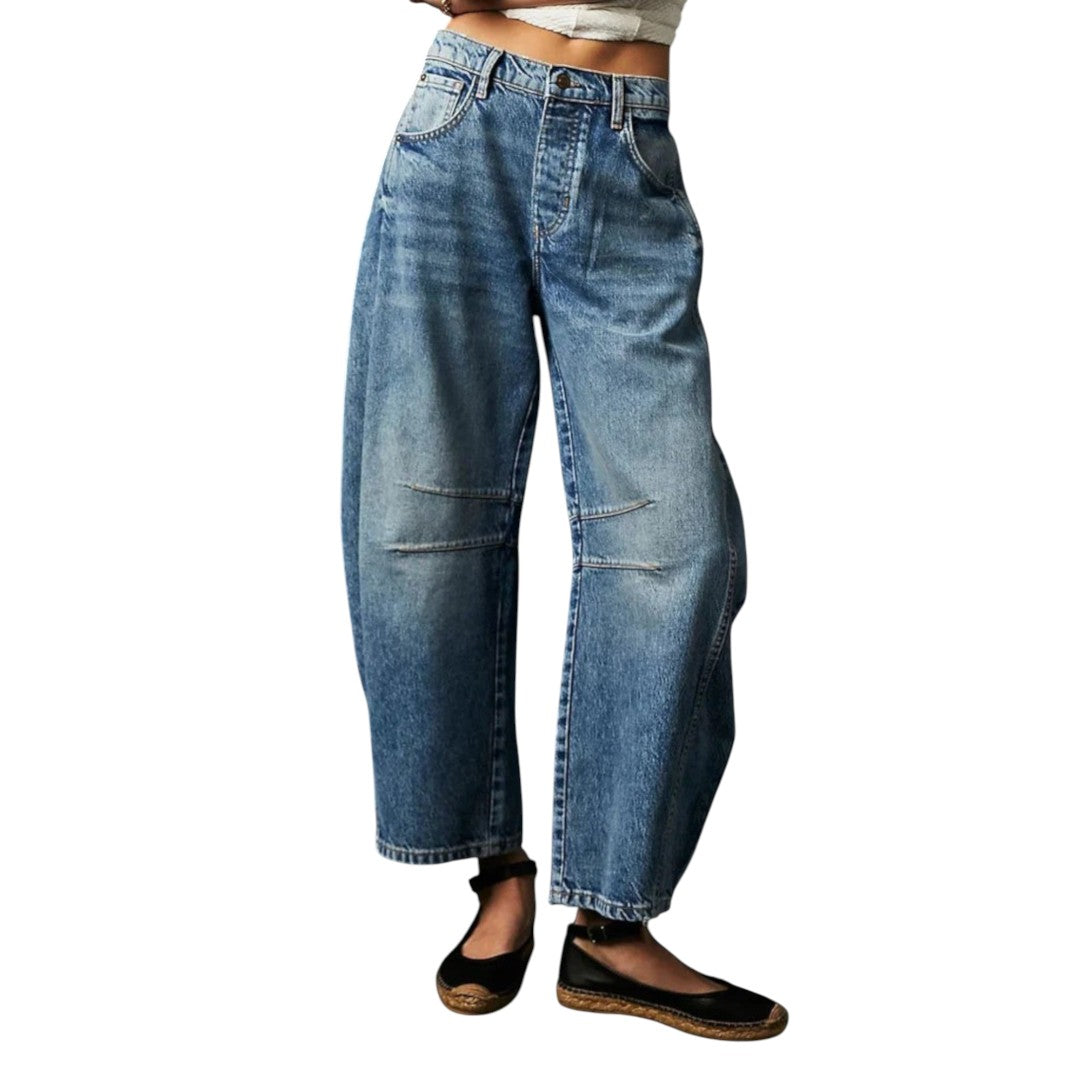 Women’s Mid-Rise Barrel Jeans