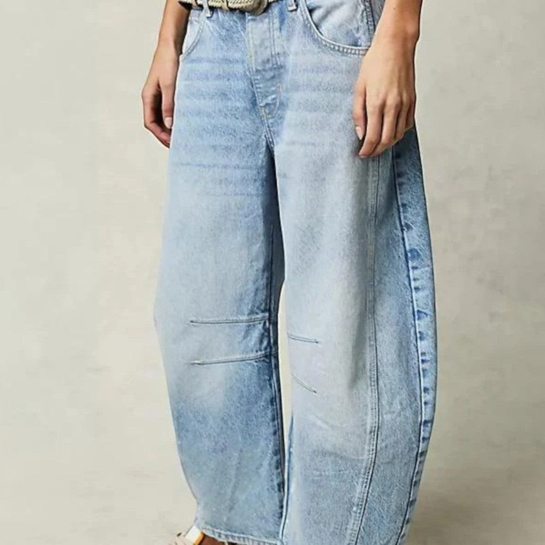 Women’s Mid-Rise Barrel Jeans
