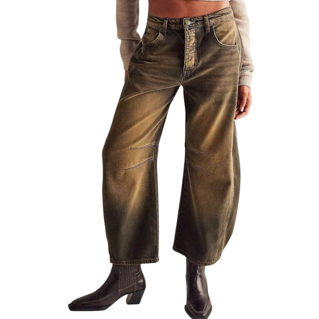 Women’s Mid-Rise Barrel Jeans