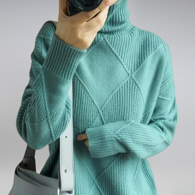 Anna - Cashmere Turtleneck Sweater