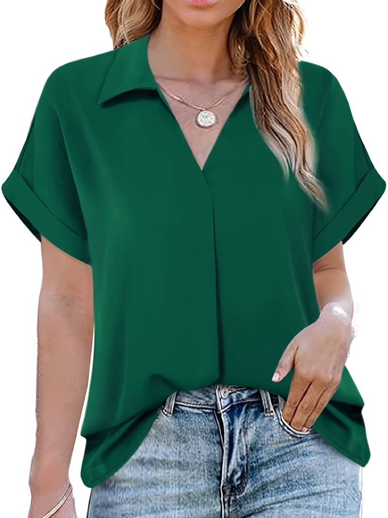 Chloe - casual turn down collar summer shirt