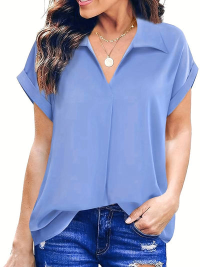 Chloe - casual turn down collar summer shirt