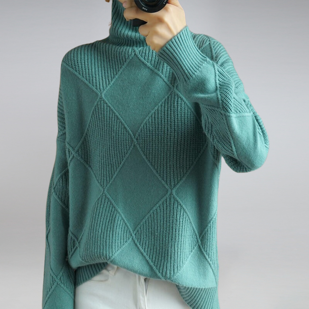 Anna - Cashmere Turtleneck Sweater