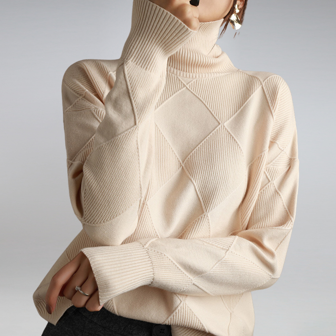 Anna - Cashmere Turtleneck Sweater