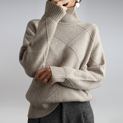 Anna - Cashmere Turtleneck Sweater