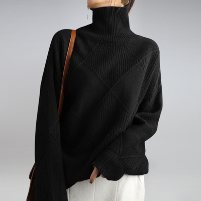 Anna - Cashmere Turtleneck Sweater