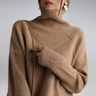 Anna - Cashmere Turtleneck Sweater