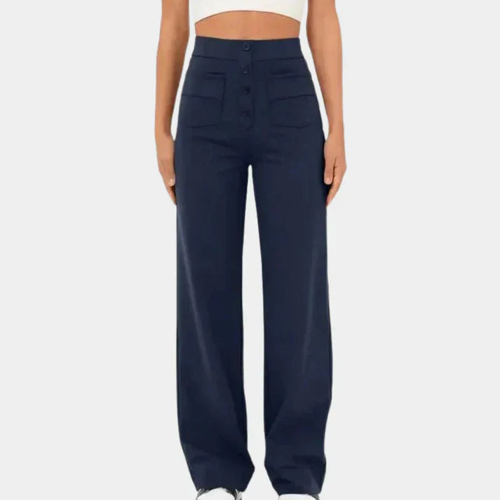 Ella - Casual women's trousers with a high waist