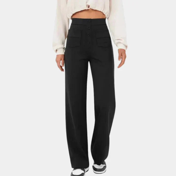 Ella - Casual women's trousers with a high waist