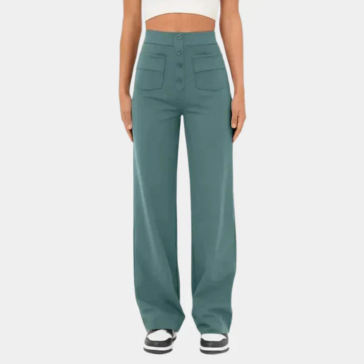 Ella - Casual women's trousers with a high waist