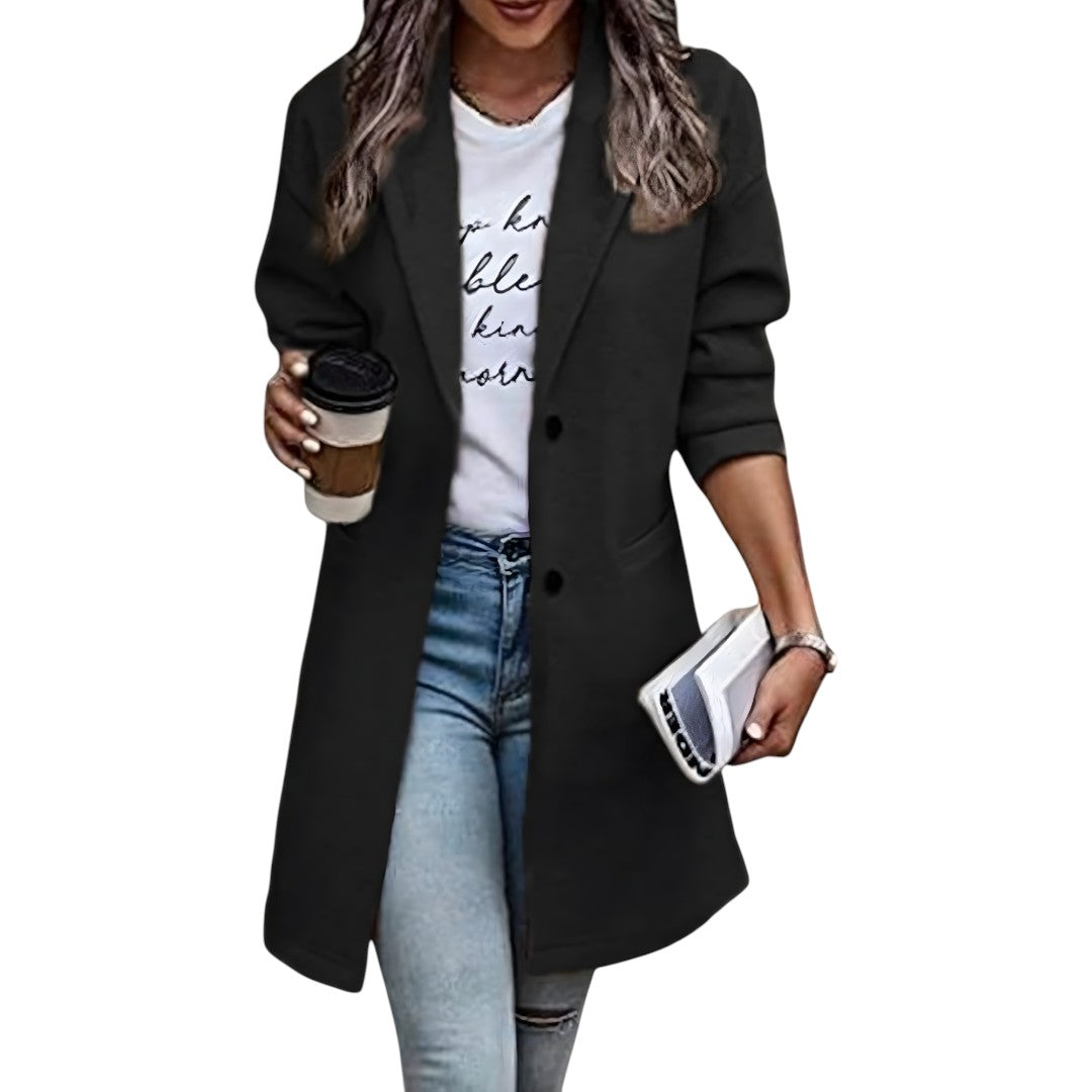 Casual Long Blazer Coat for Women