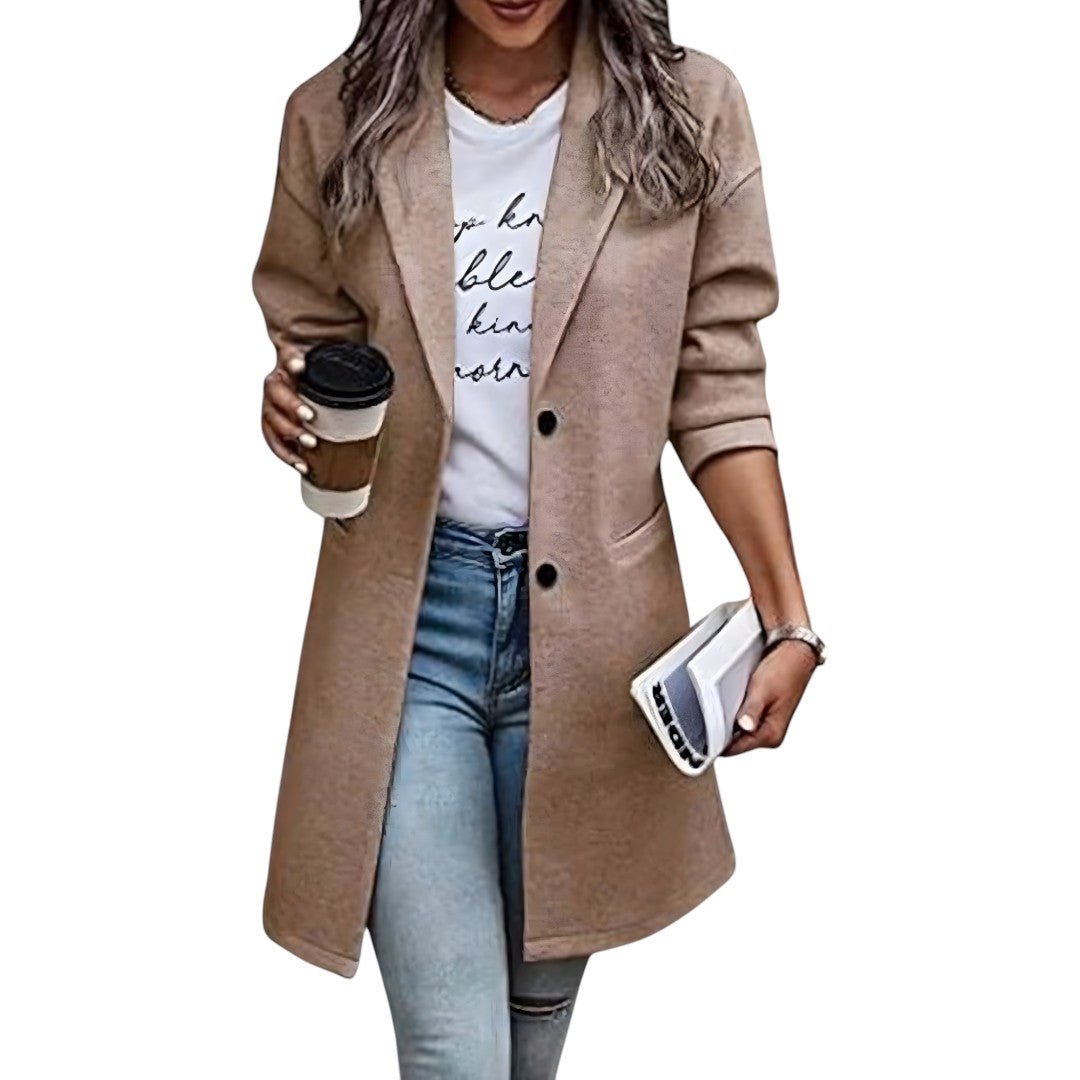 Casual Long Blazer Coat for Women