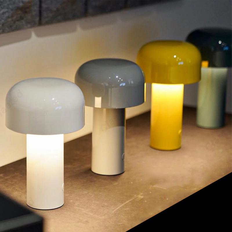 Portable USB Rechargeable Touch Nightstand Lamp – Modern Living Room Decoration Light