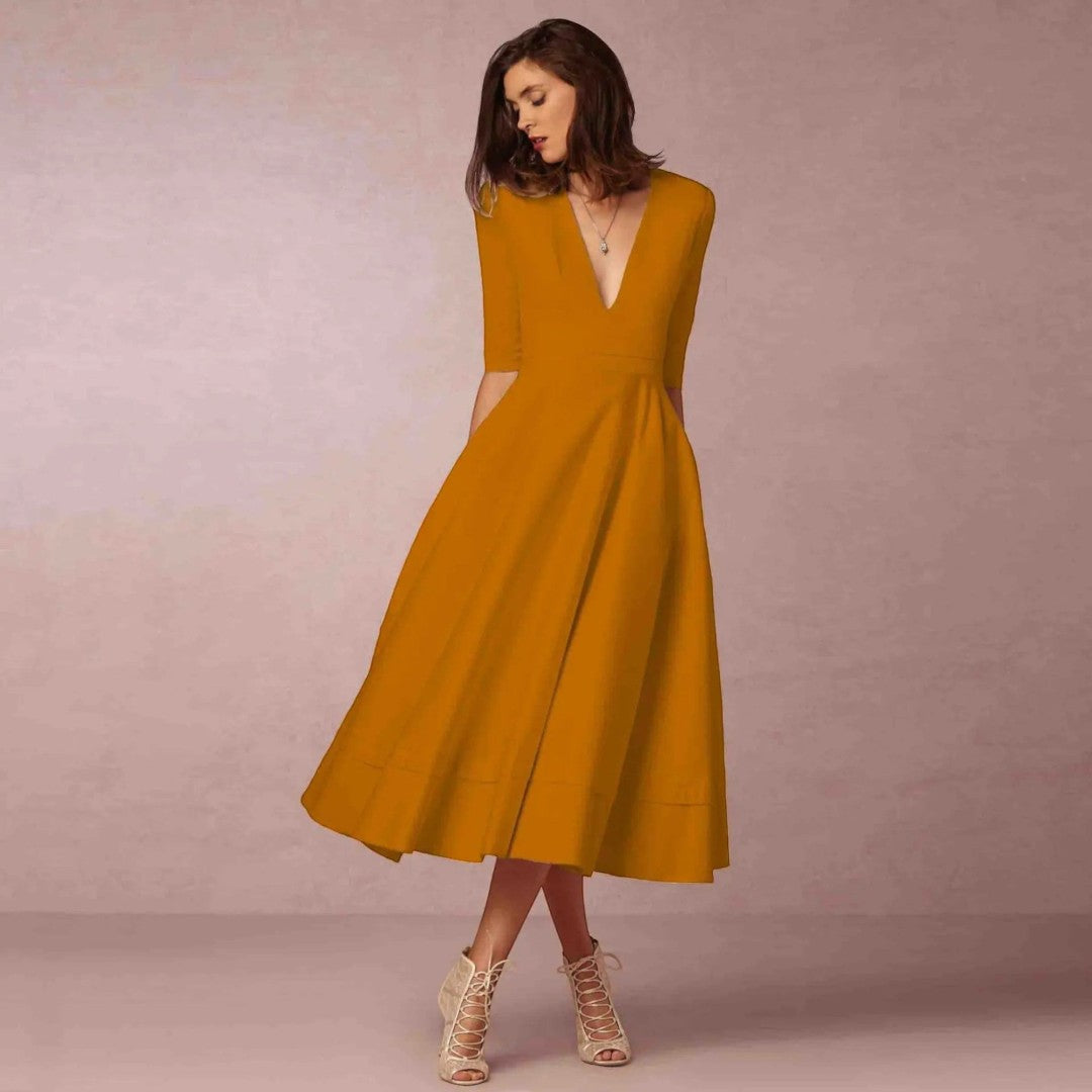 women’s evening midi dress