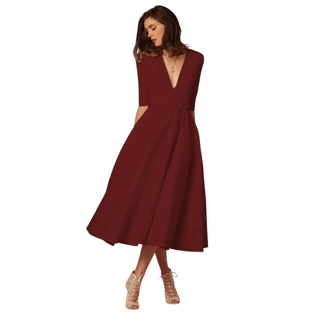 women’s evening midi dress
