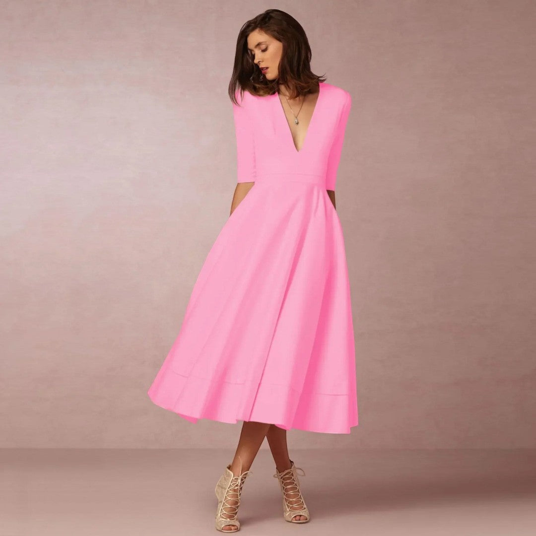 women’s evening midi dress