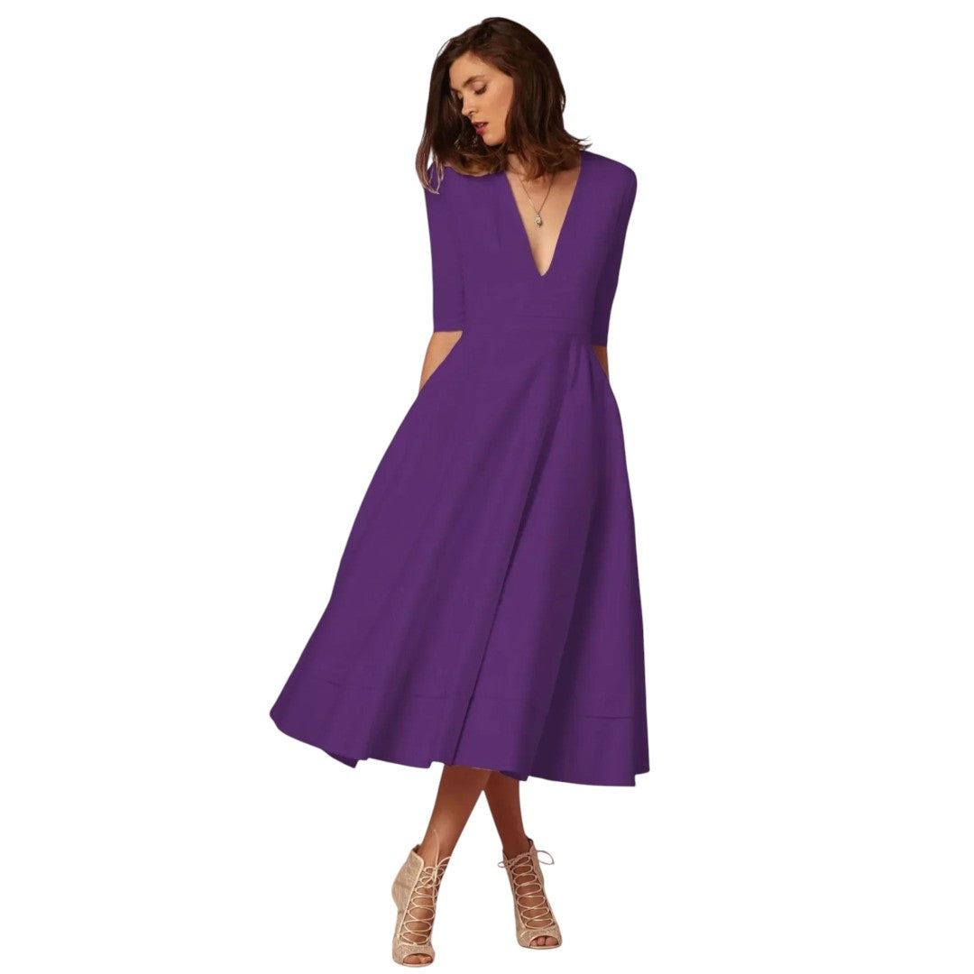 women’s evening midi dress