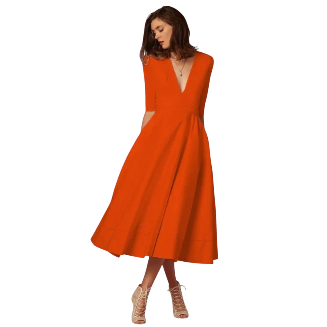 women’s evening midi dress