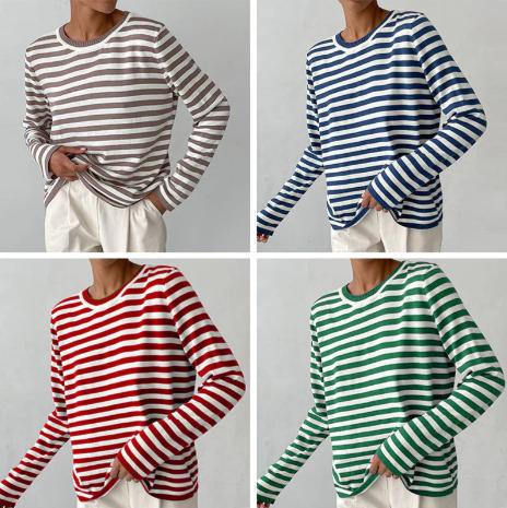 Zara – striped long sleeve shirt for women