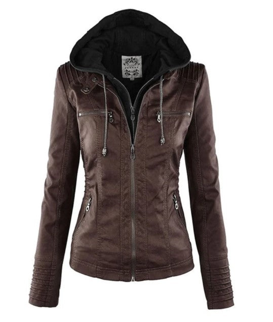 Zara - stylish leather jacket for women