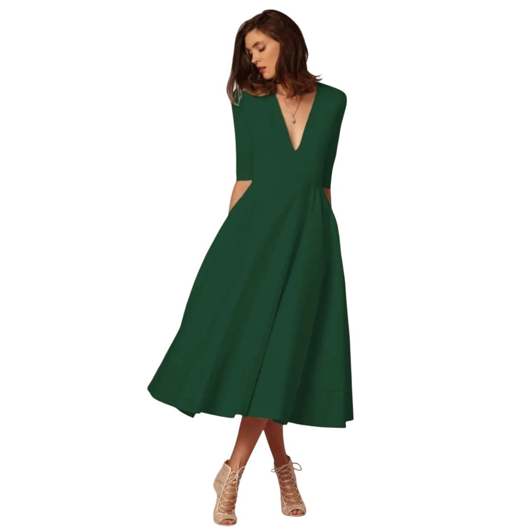 women’s evening midi dress