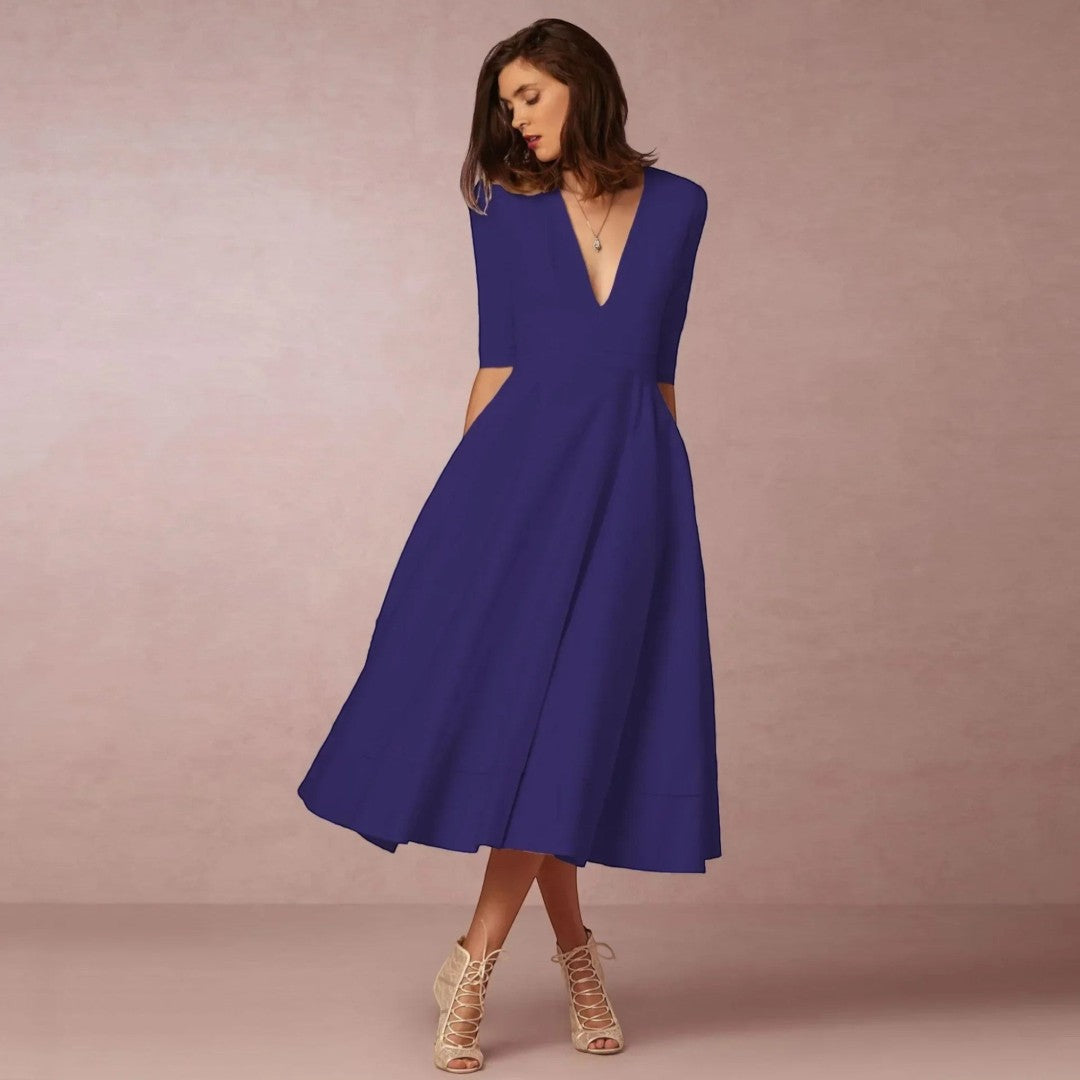 women’s evening midi dress
