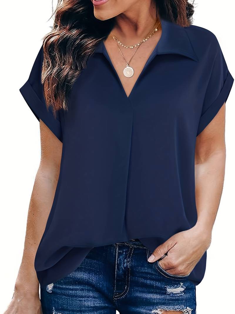 Chloe - casual turn down collar summer shirt