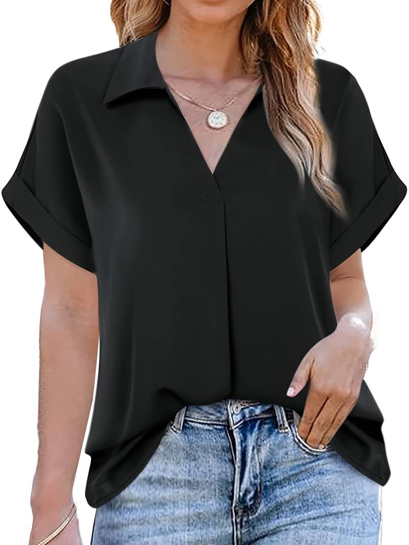 Chloe - casual turn down collar summer shirt