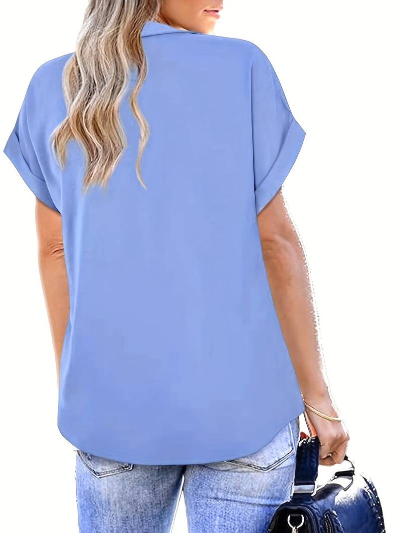 Chloe - casual turn down collar summer shirt