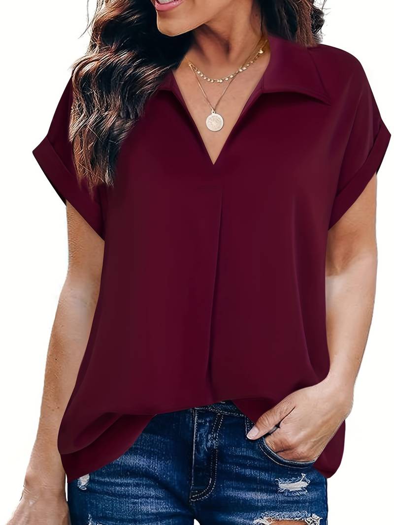 Chloe - casual turn down collar summer shirt