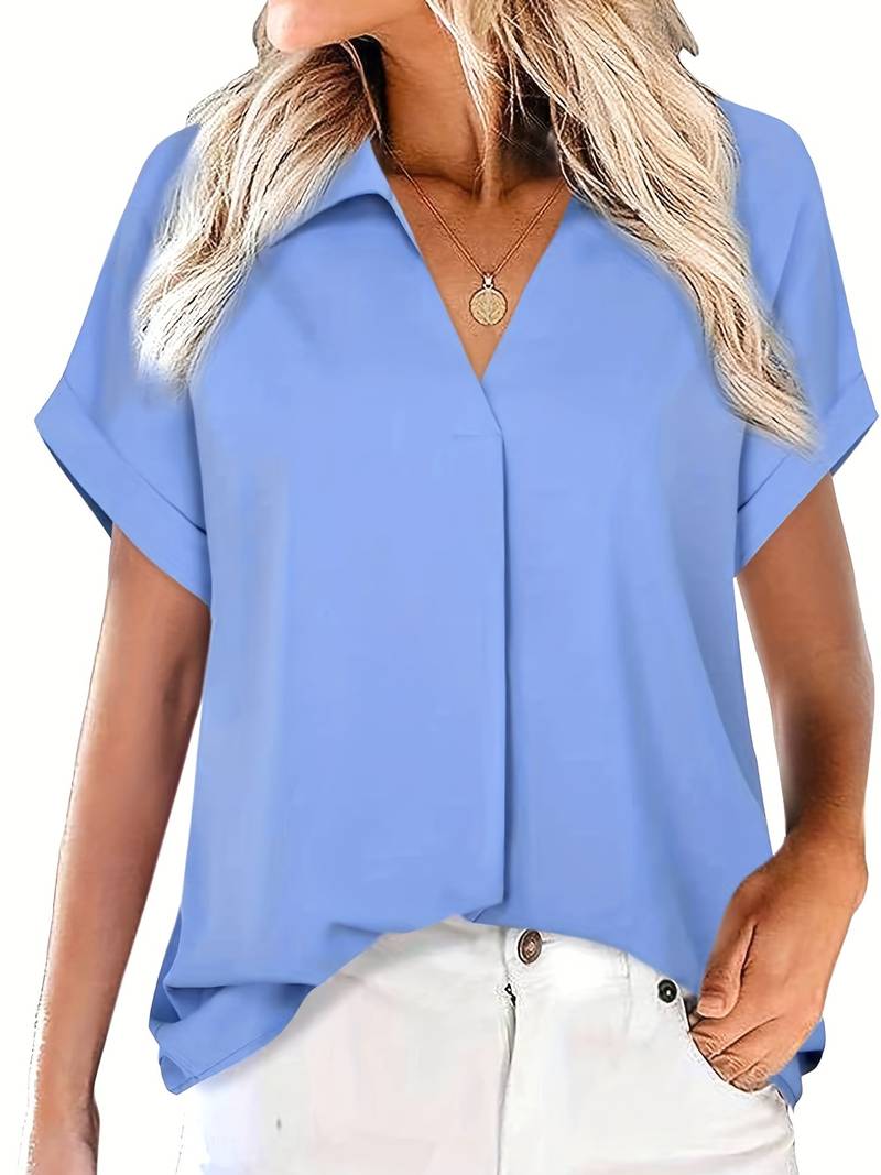 Chloe - casual turn down collar summer shirt