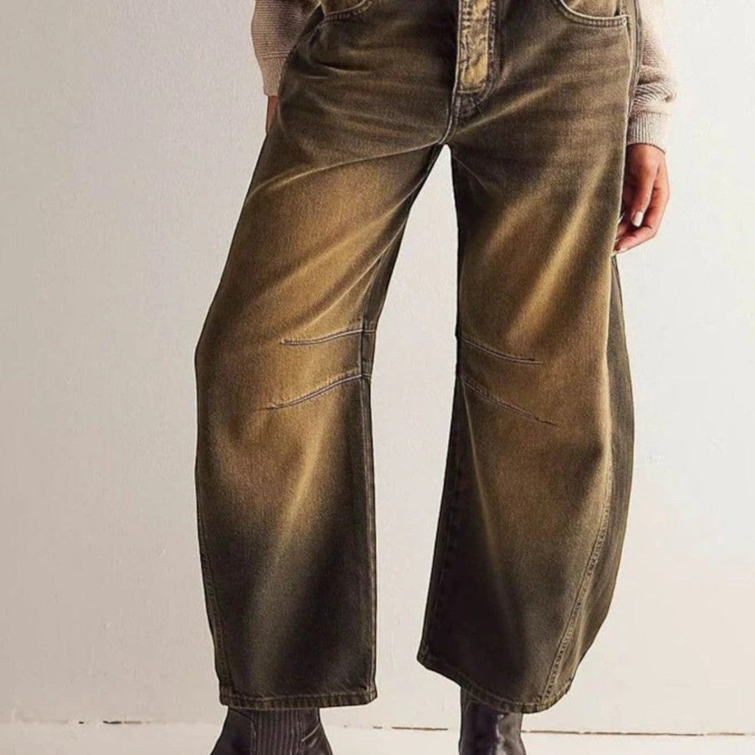Women’s Mid-Rise Barrel Jeans