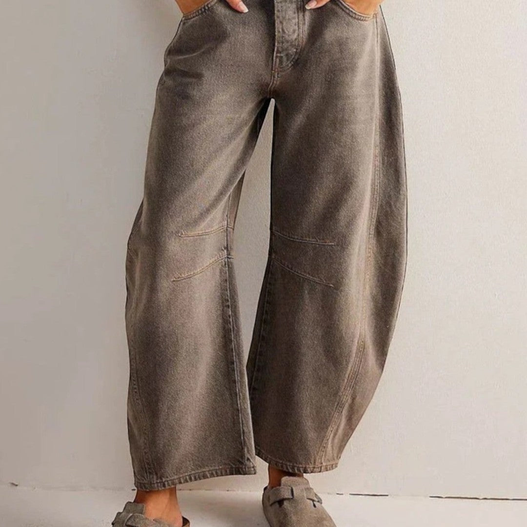 Women’s Mid-Rise Barrel Jeans