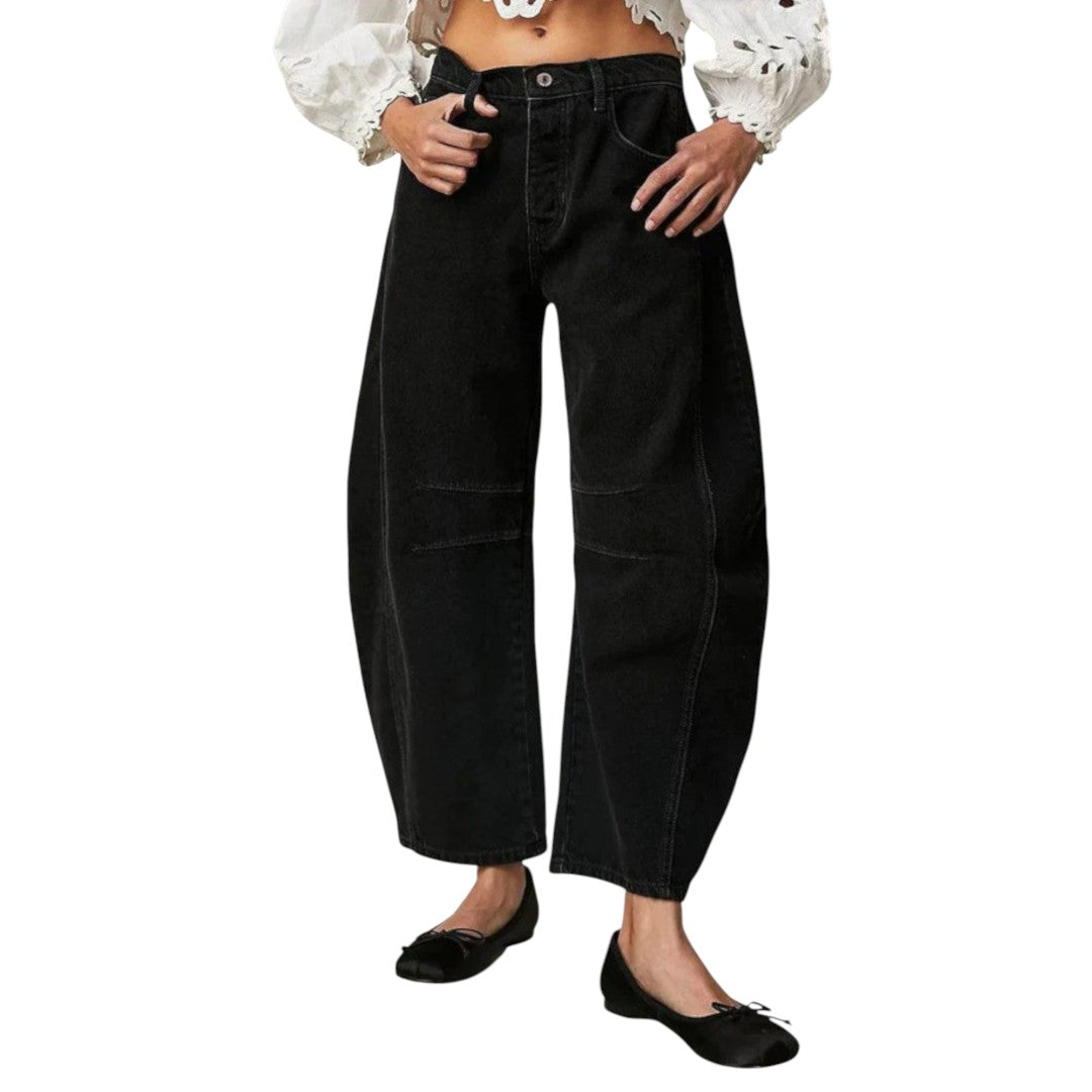 Women’s Mid-Rise Barrel Jeans