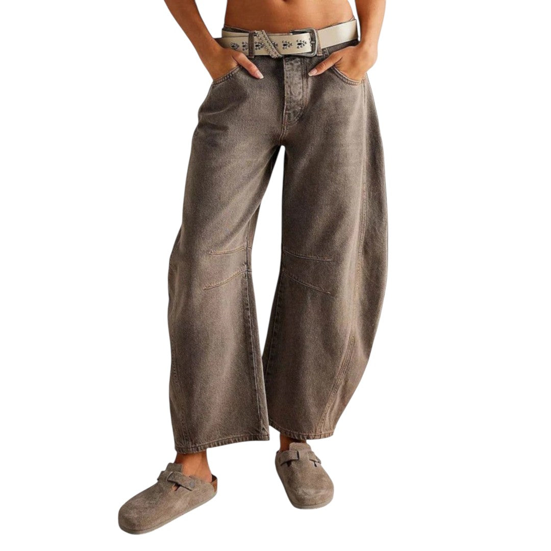 Women’s Mid-Rise Barrel Jeans